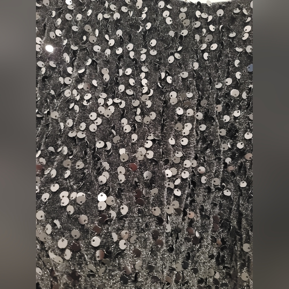 Black Sequin Evening Gown - Picture 6 of 7